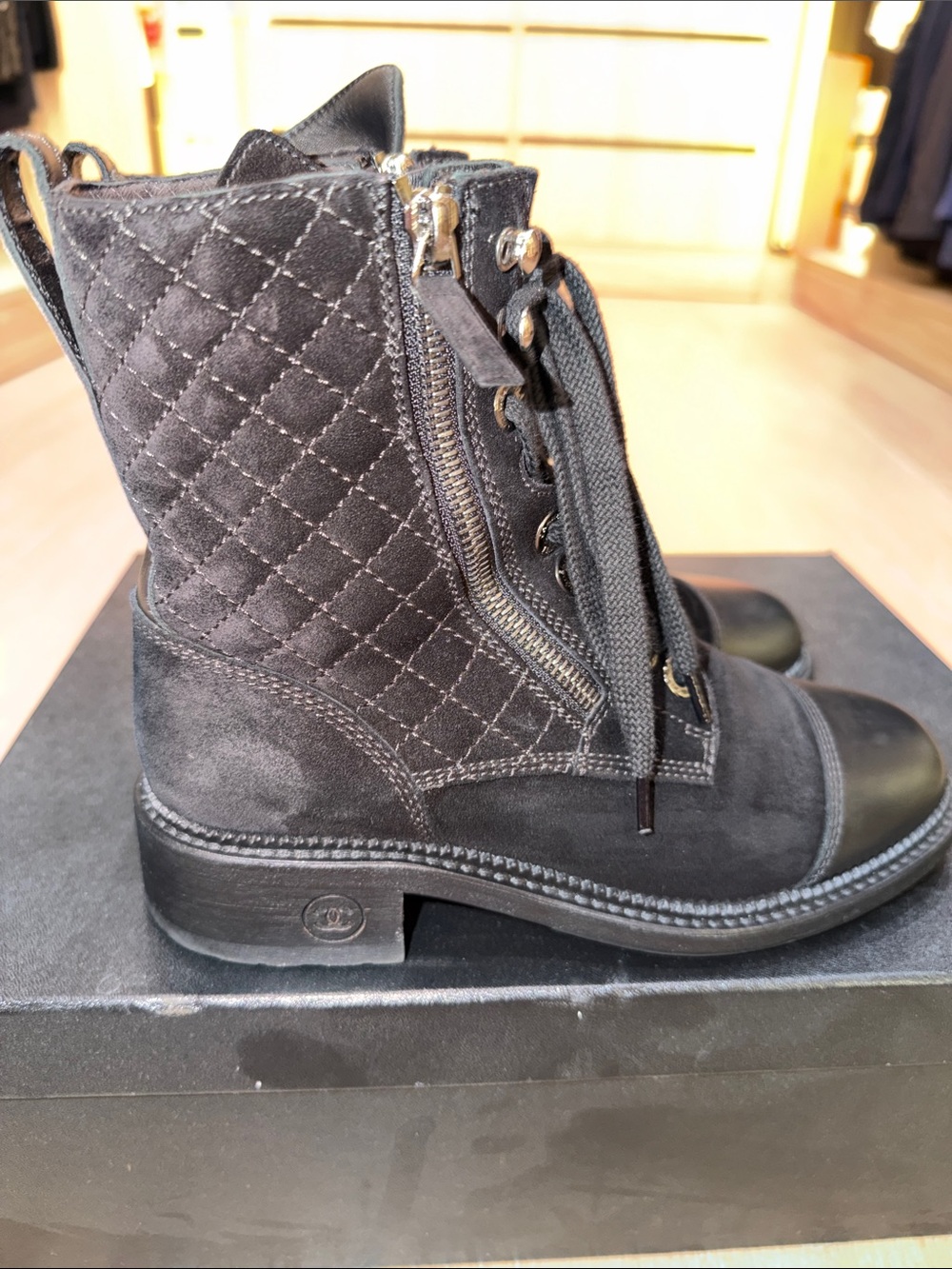 Chanel suede leather boots - Picture 11 of 13